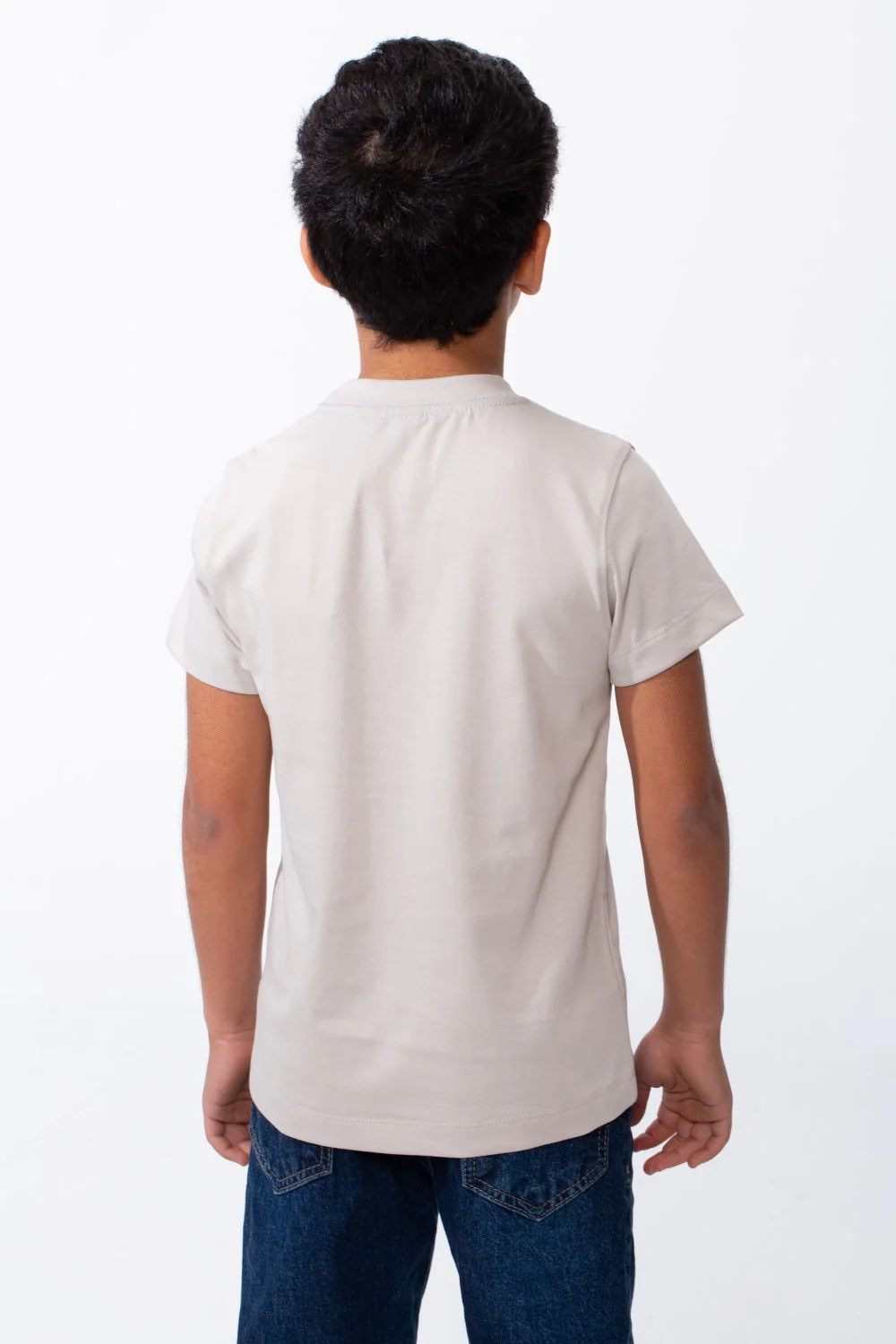 Boy's Ribbed Crew Neck Short Sleeves Playful Graphic Design Breathable Comfort Everyday Wear T-Shirt - Image 6