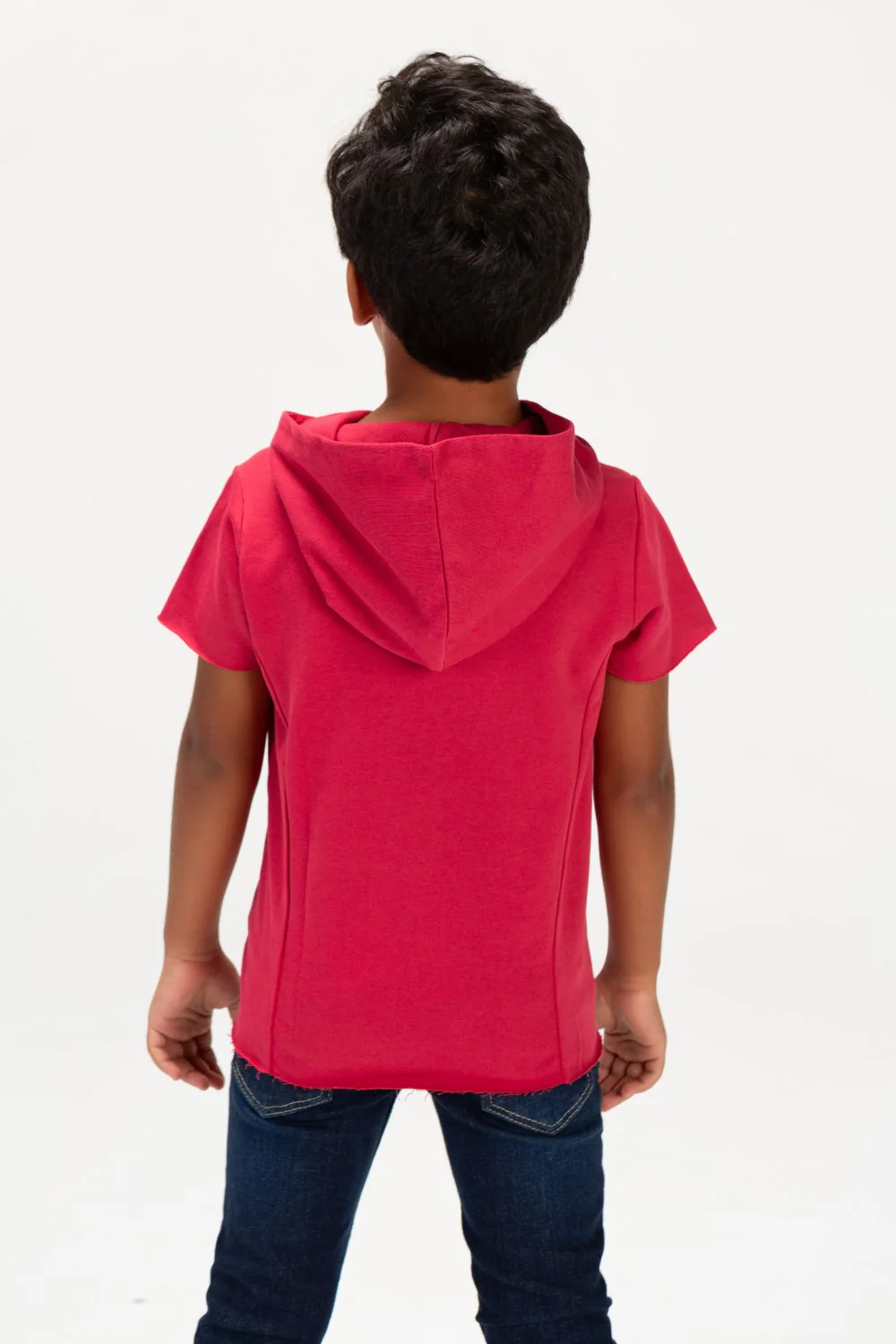 Boys Round Basic T-shirt With Short Sleeves And A Capishu In Comfortable Summer Material - Image 14