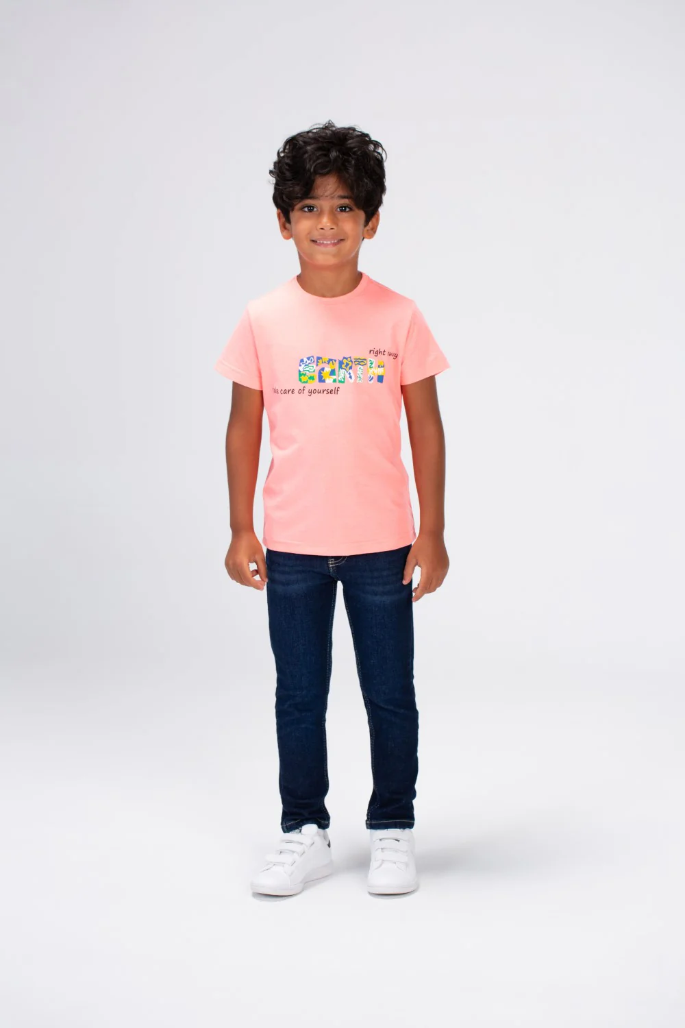 Boys Round Neck Half Sleeves Printed T-shirt With Single Lycra Material - Image 14