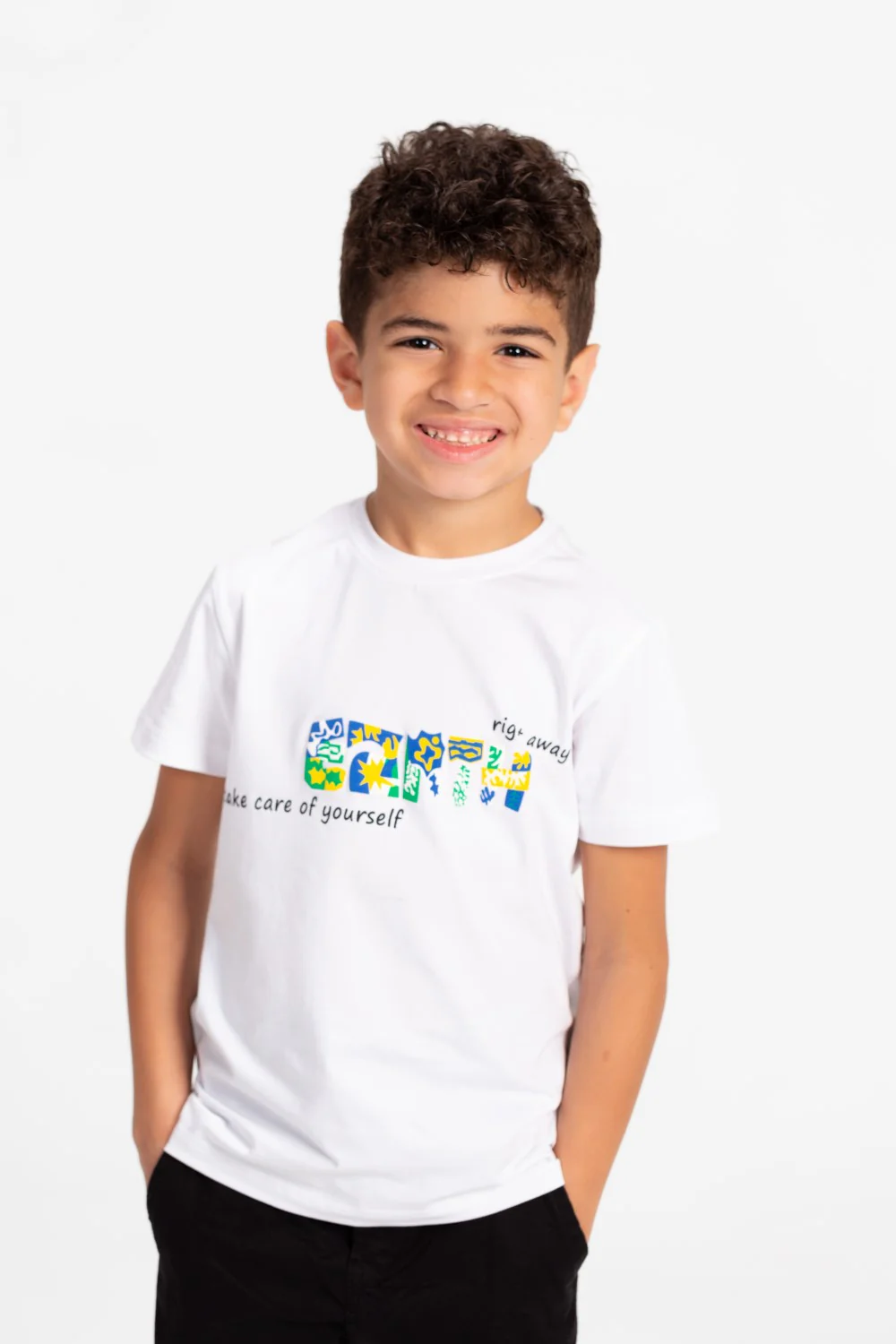 Boys Round Neck Half Sleeves Printed T-shirt With Single Lycra Material - Image 15