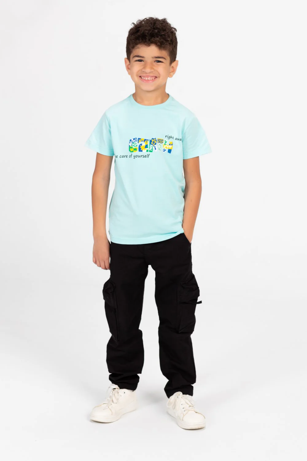 Boys Round Neck Half Sleeves Printed T-shirt With Single Lycra Material - Image 7