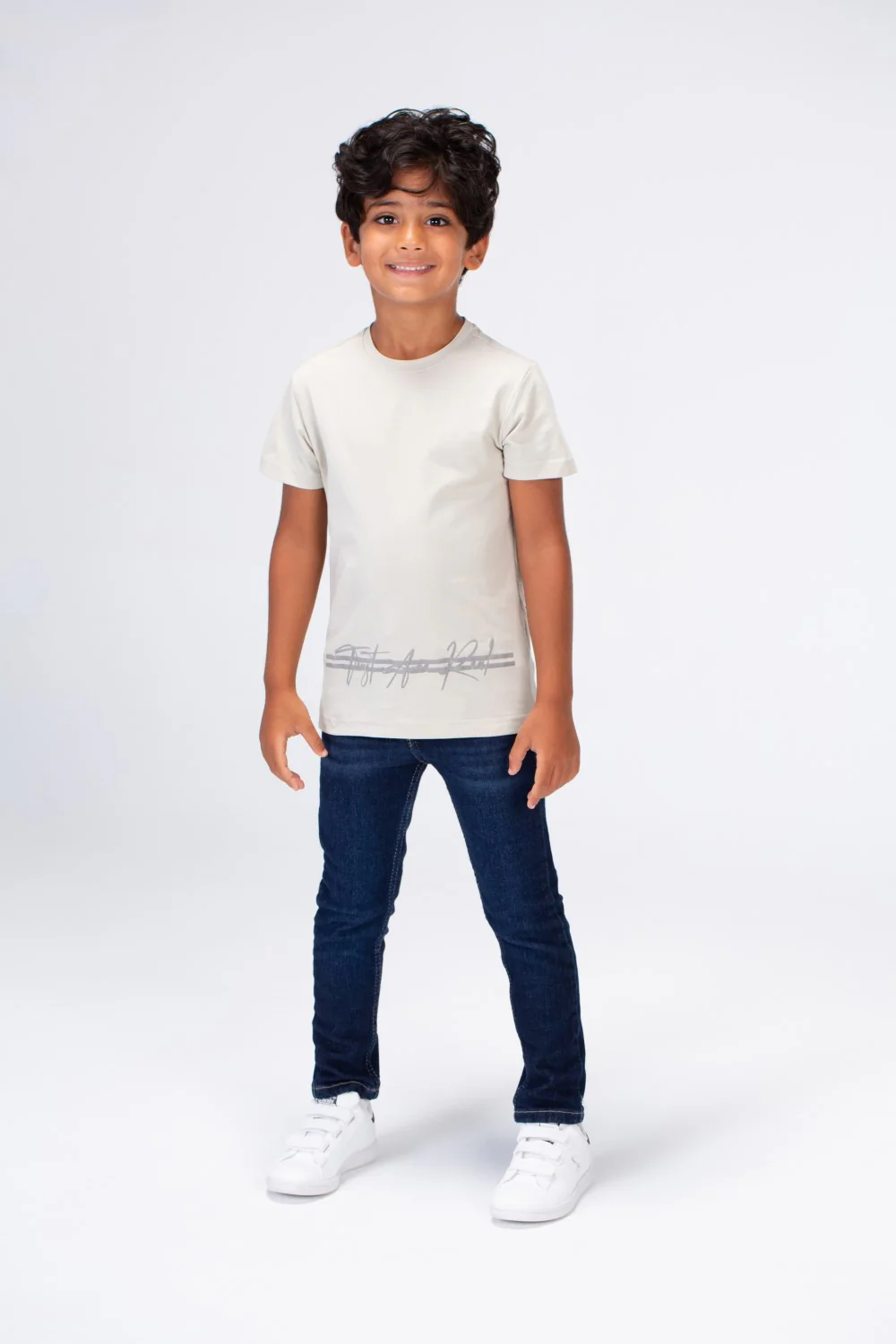 Boys Round Neck Half Sleeves T-shirt With Print On The Front And Back - Image 12