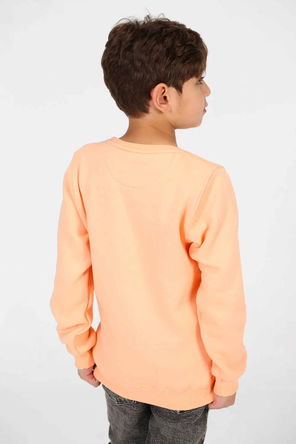 Boy's Round Neck Sweatshirt With Front Graphic Print - Image 10