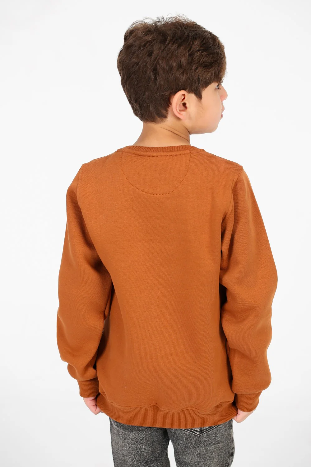Boy's Round Neck Sweatshirt With Front Graphic Print - Image 14