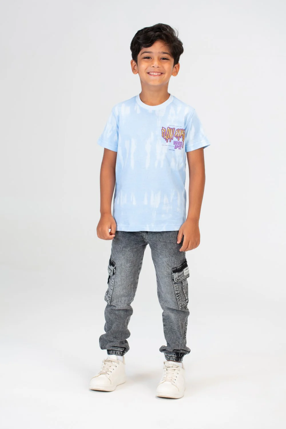 Boys Round Neck T-shirt Printed With Cheerful Colors And Practical Material - Image 3