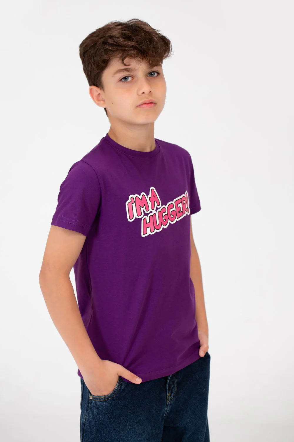 Boys Round T-shirt printed with High Quality Single Lycra Material - Image 11