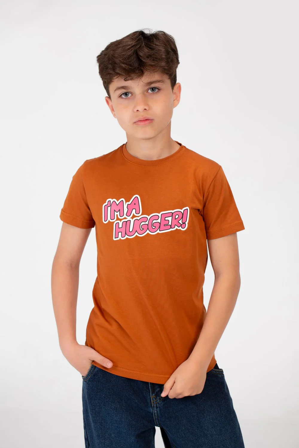 Boys Round T-shirt printed with High Quality Single Lycra Material - Image 13