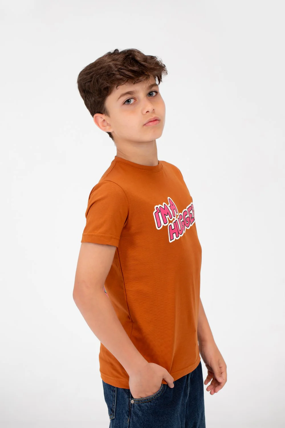 Boys Round T-shirt printed with High Quality Single Lycra Material - Image 15