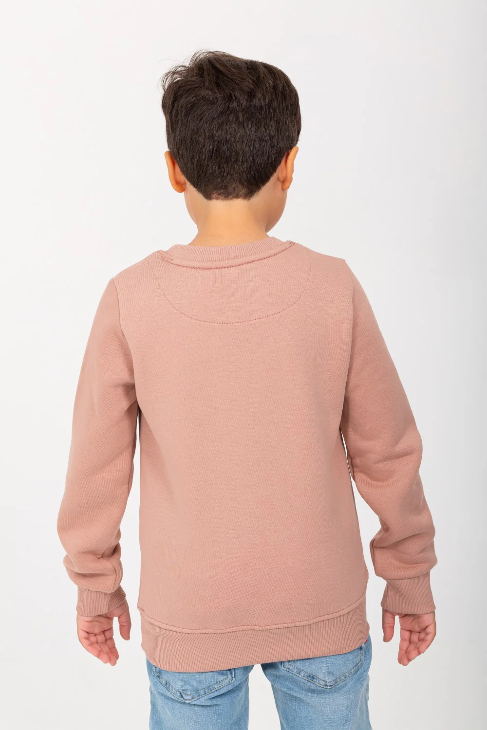 Boys Rounded Neck Padded Front Printed Sweatshirt - Image 8
