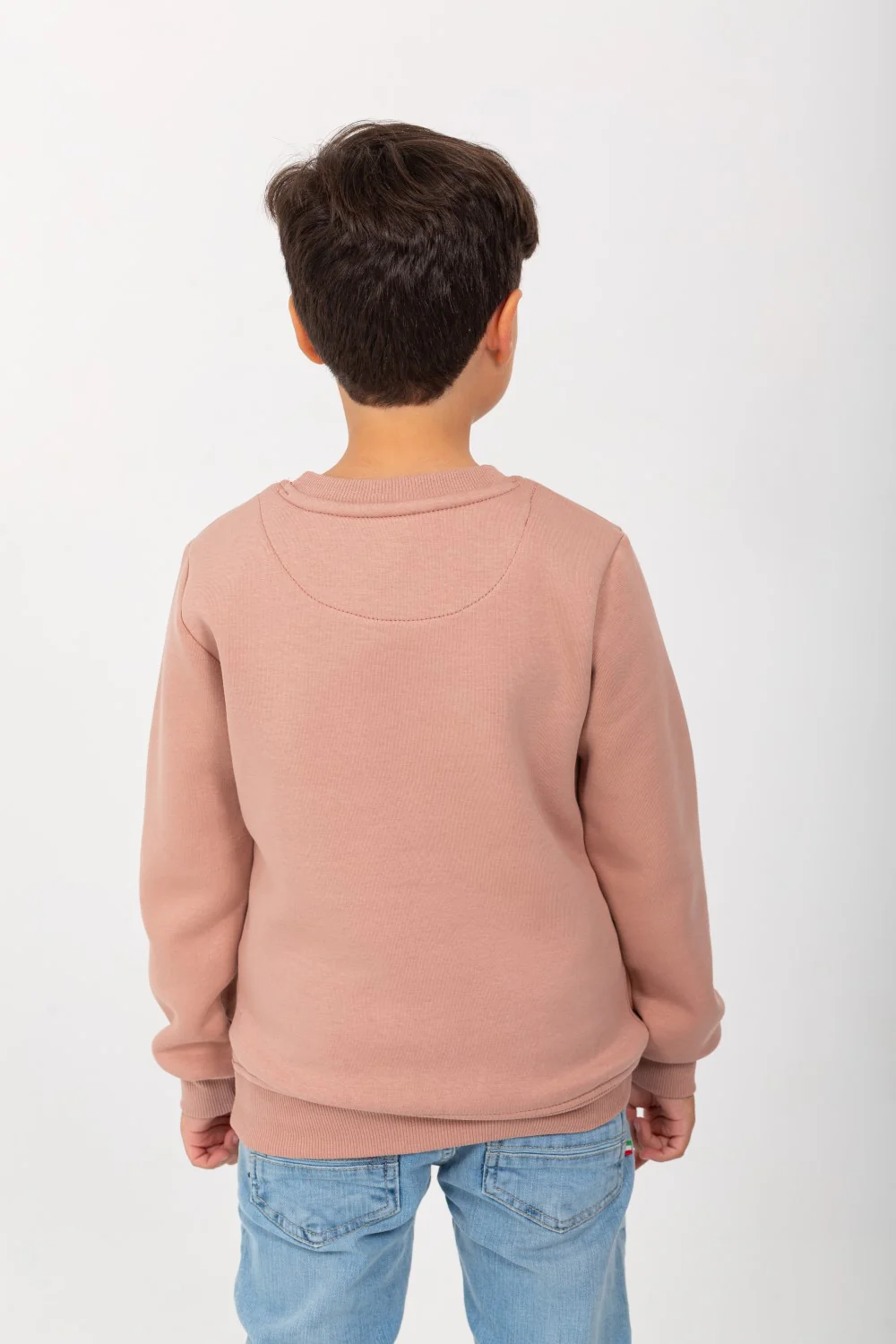 Boy's Rounded Neck Padded With Unqiue Front Print Sweatshirt - Image 2