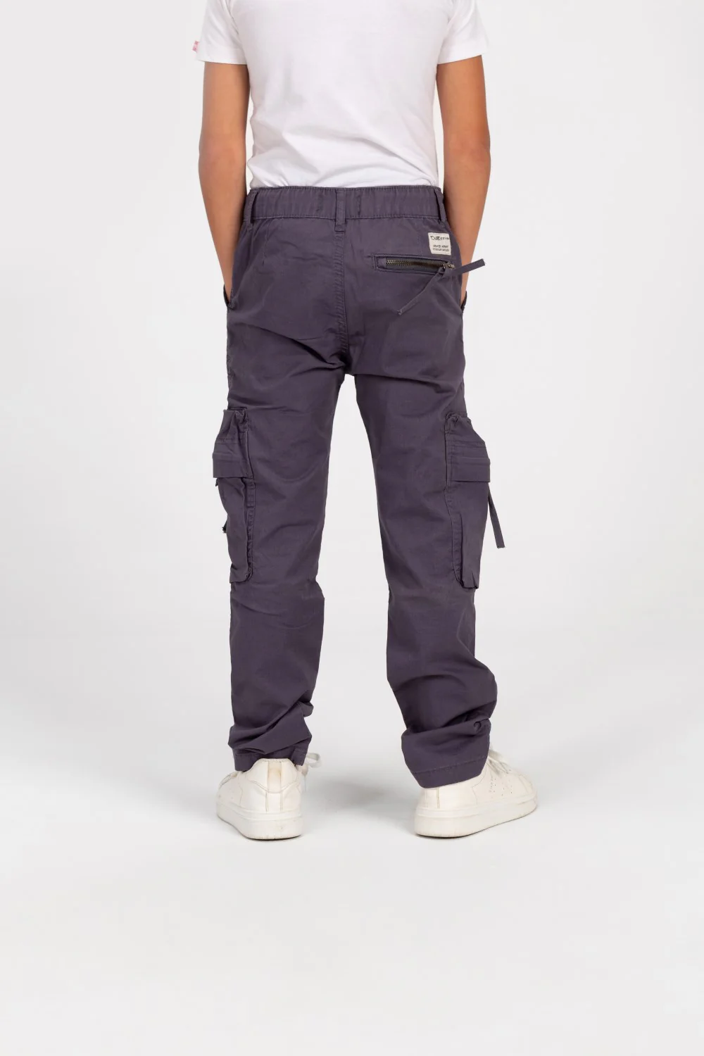 Boy's Sherwal Gabardine Cargo Pants With Pockets - Image 10