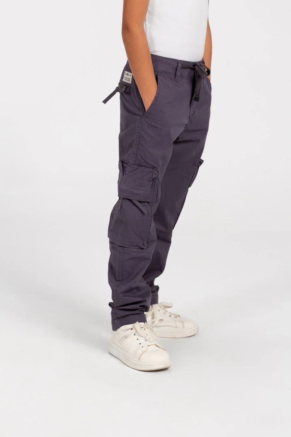 Boy's Sherwal Gabardine Cargo Pants With Pockets - Image 11