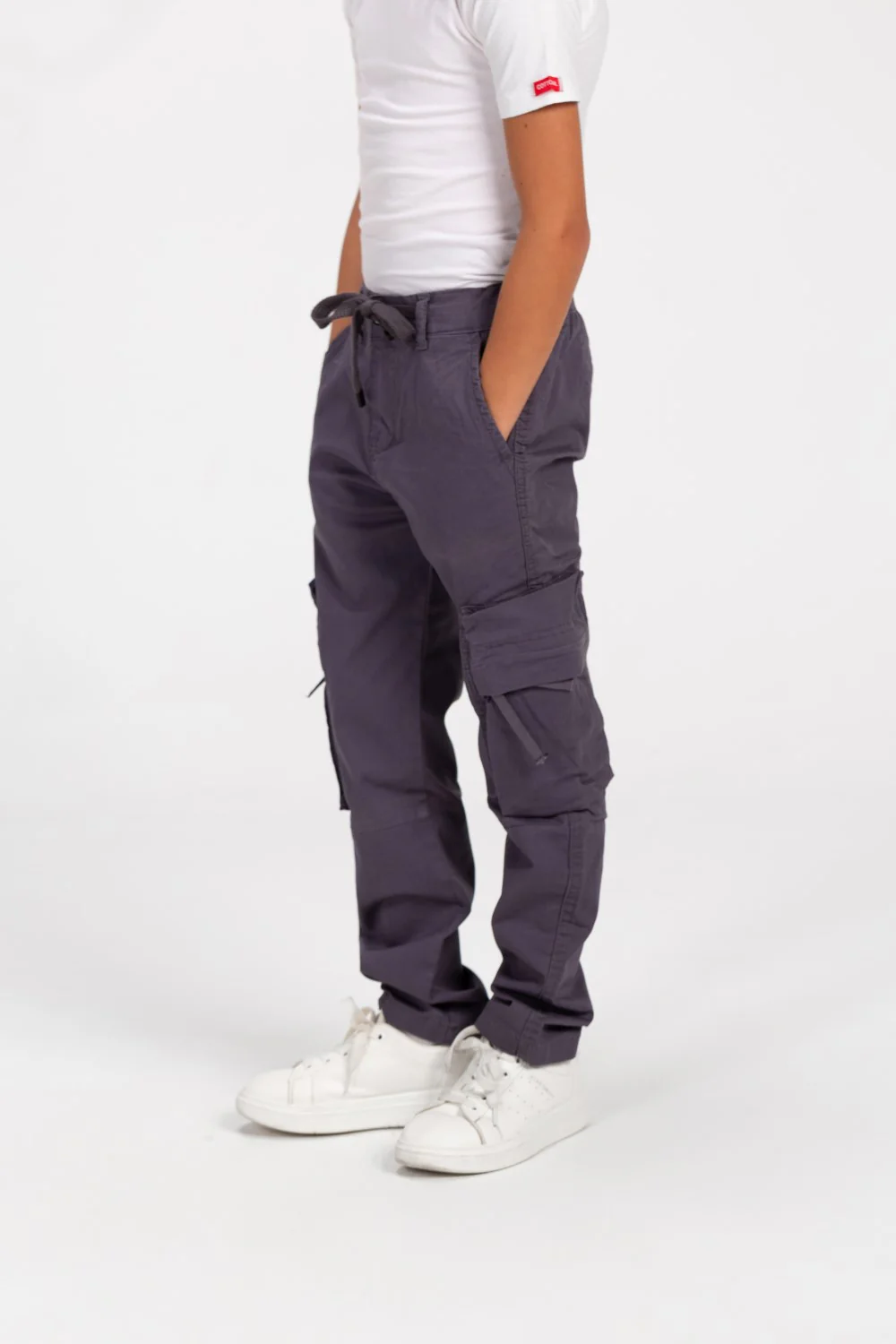 Boy's Sherwal Gabardine Cargo Pants With Pockets - Image 12