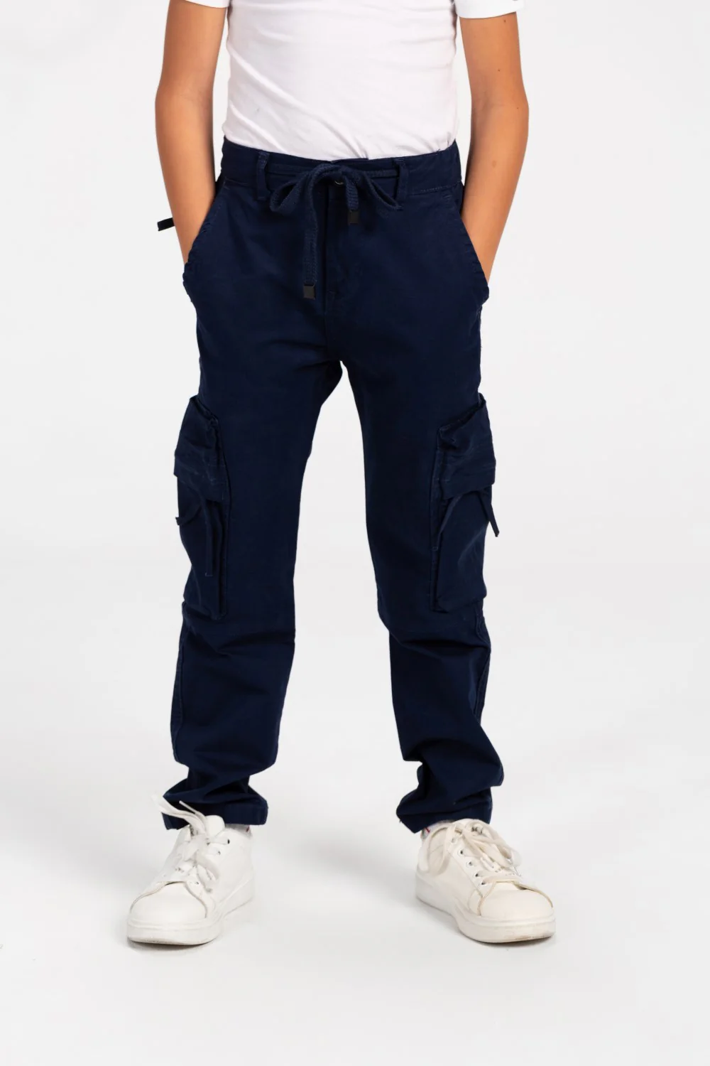 Boy's Sherwal Gabardine Cargo Pants With Pockets - Image 13