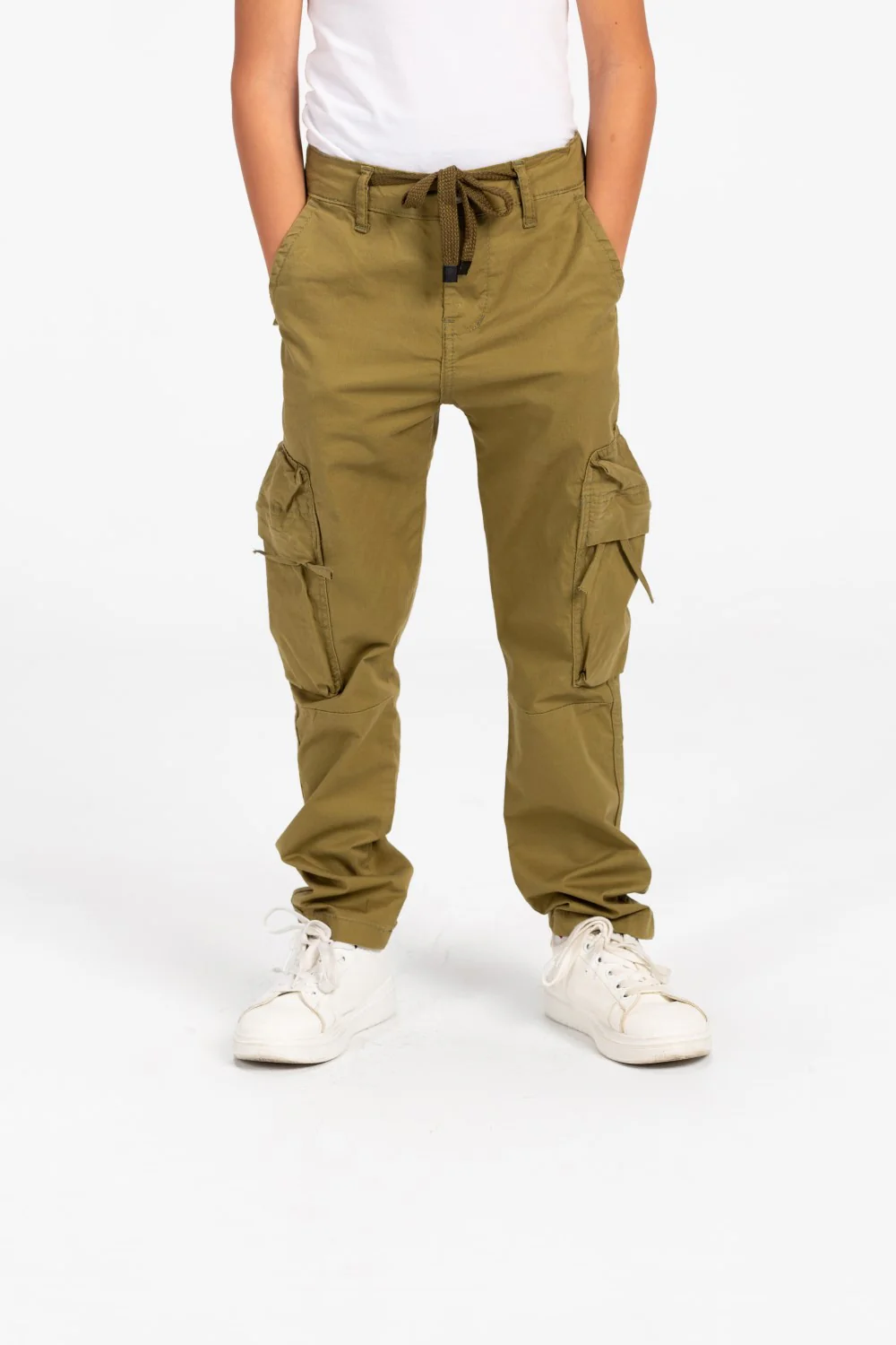Boy's Sherwal Gabardine Cargo Pants With Pockets - Image 17
