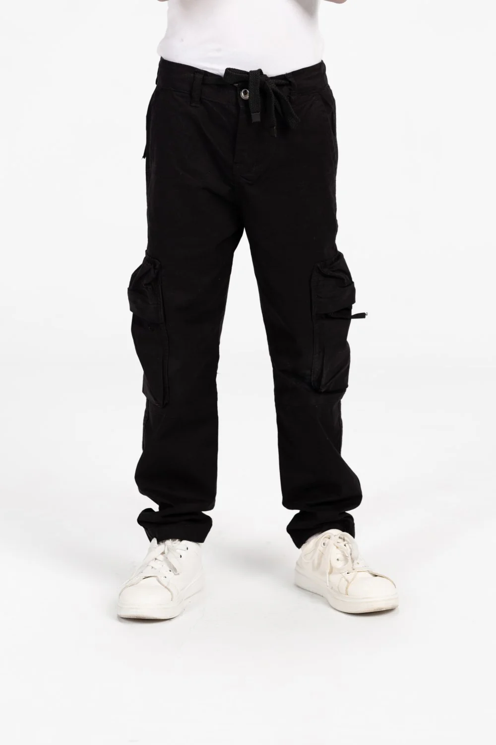 Boy's Sherwal Gabardine Cargo Pants With Pockets - Image 5