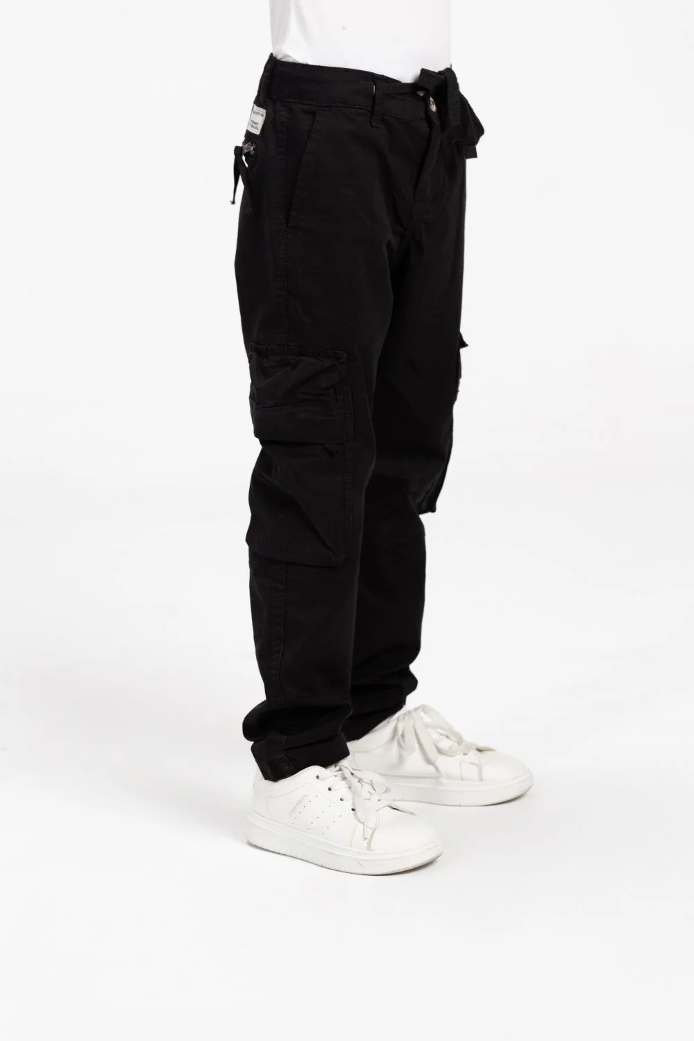 Boy's Sherwal Gabardine Cargo Pants With Pockets - Image 7