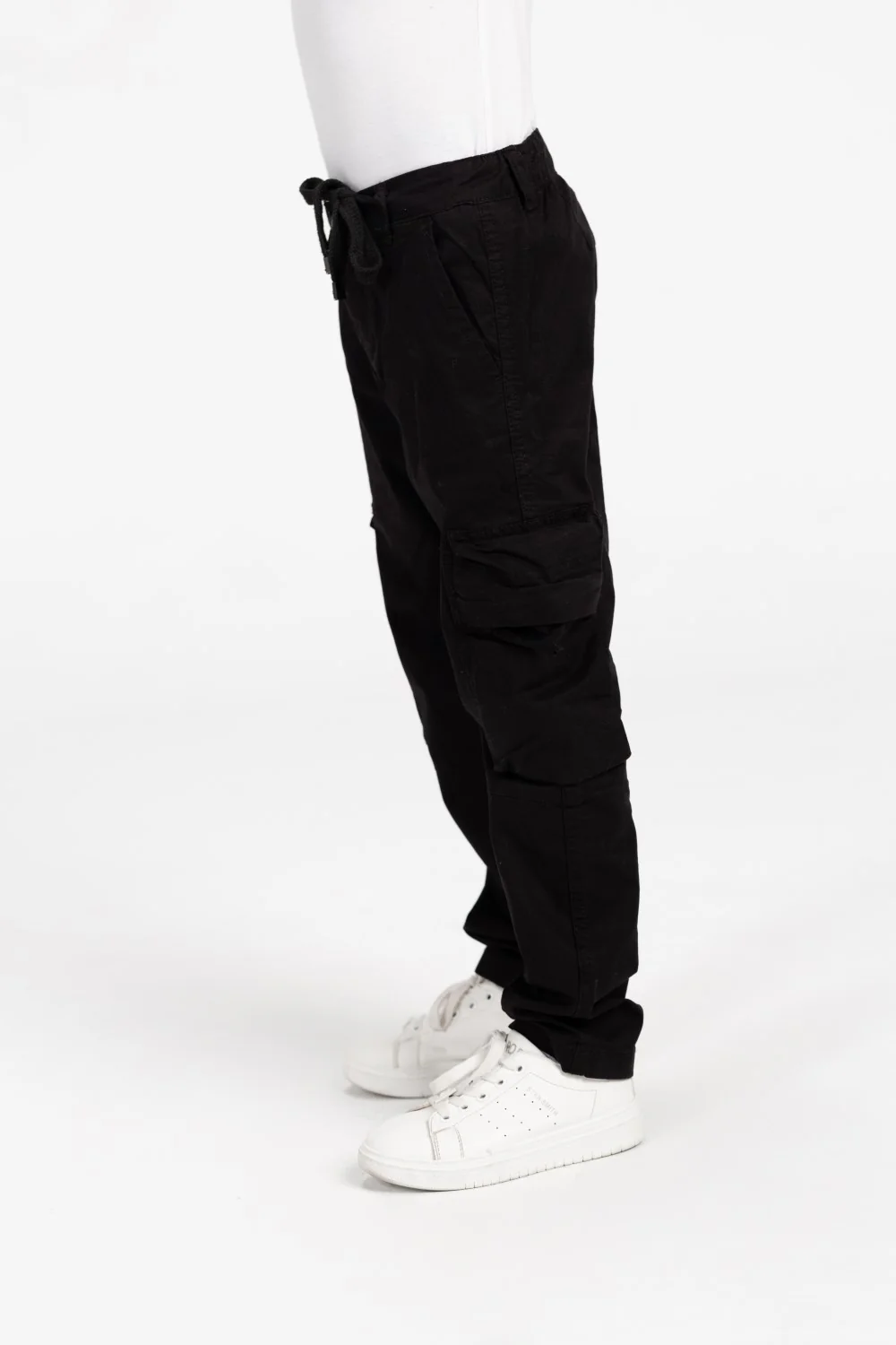 Boy's Sherwal Gabardine Cargo Pants With Pockets - Image 8