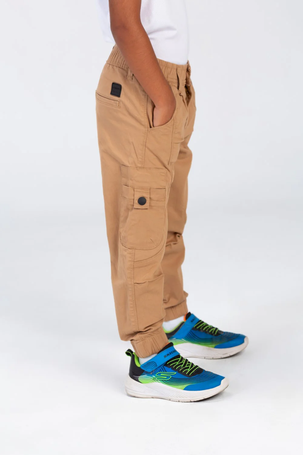 Boys Sherwal Pants With An Elasticated Waistband And Unique Modern Side Pockets - Image 6