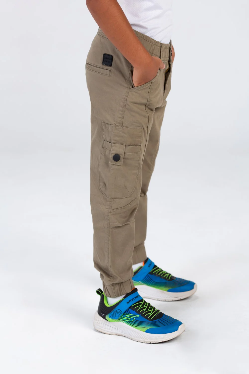 Boys Sherwal Pants With An Elasticated Waistband And Unique Modern Side Pockets - Image 9