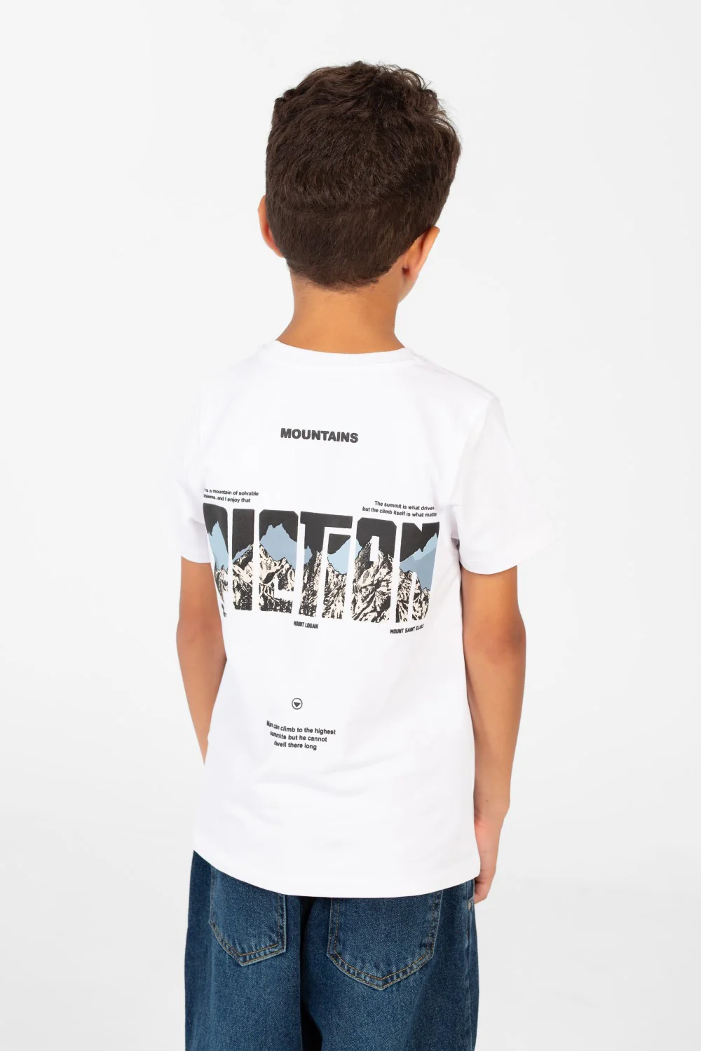 Boy's Short Sleeve Back Graphic Print T-Shirt - Image 6