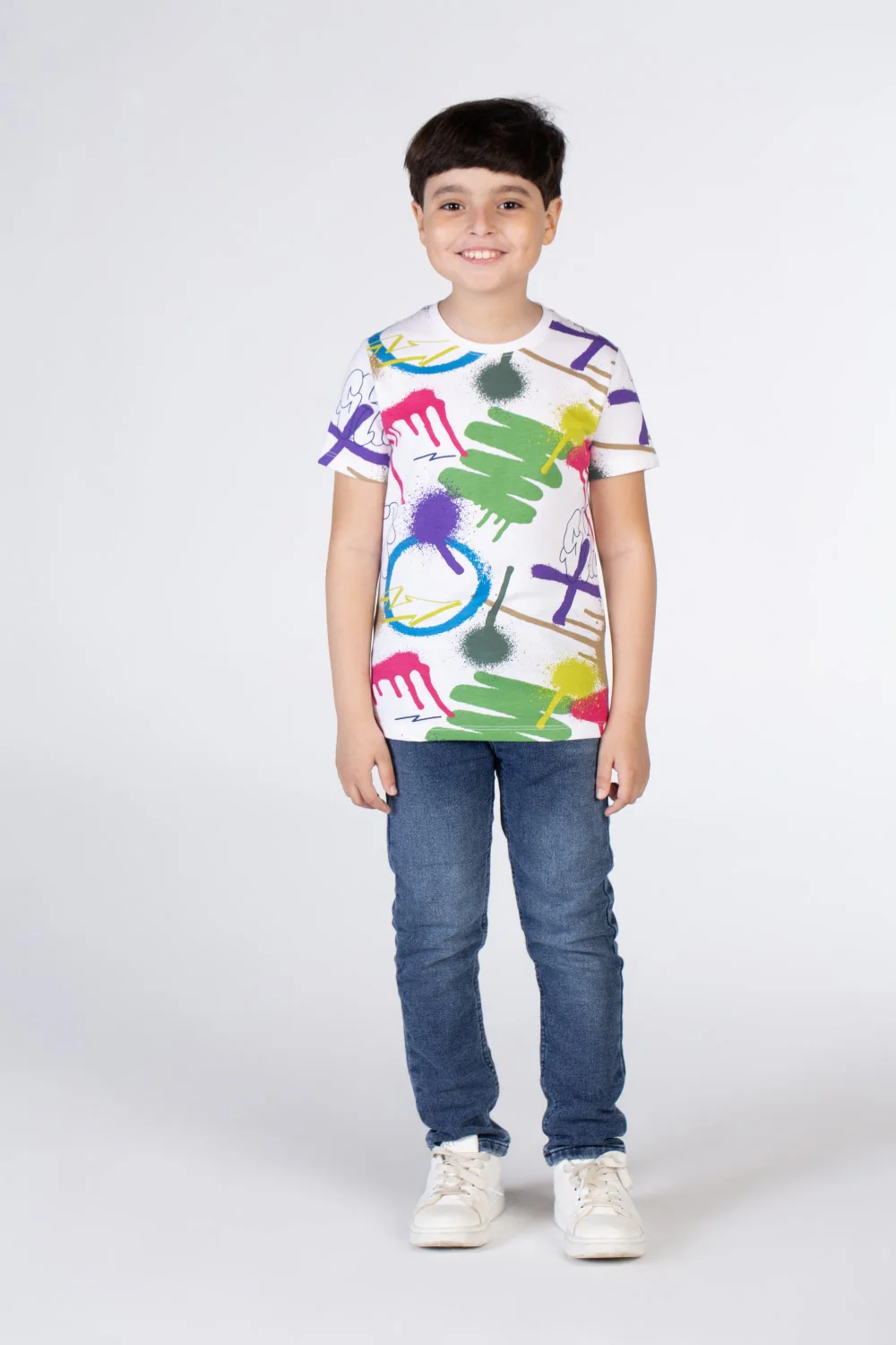 Boys Short Sleeved T-shirt Printed With Cheerful Colors And Comfortable Material - Image 7