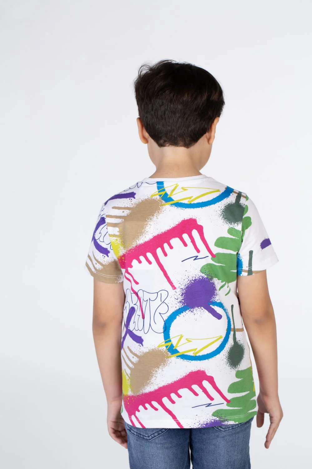 Boys Short Sleeved T-shirt Printed With Cheerful Colors And Comfortable Material - Image 8