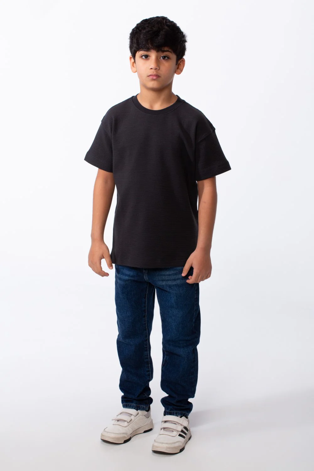 Boy's Short Sleeves Crew Neck Breathable Fabric Oversize Tomato Store Comfort Fit Basic T-Shirt - Image 3