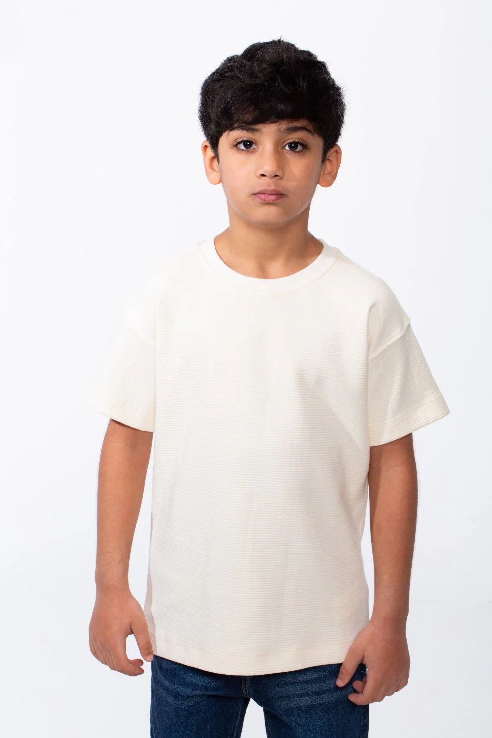 Boy's Short Sleeves Crew Neck Breathable Fabric Oversize Tomato Store Comfort Fit Basic T-Shirt - Image 5