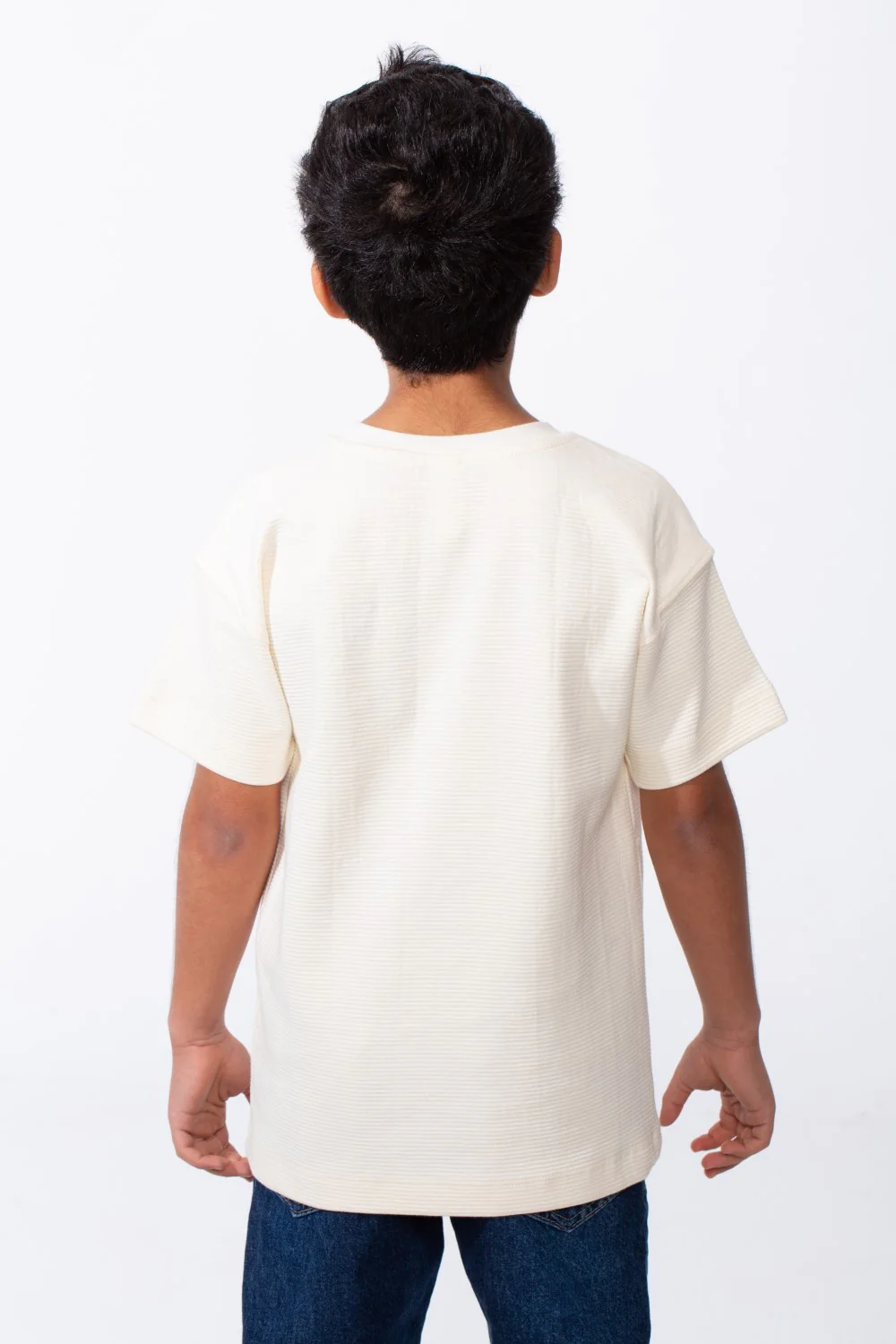 Boy's Short Sleeves Crew Neck Breathable Fabric Oversize Tomato Store Comfort Fit Basic T-Shirt - Image 6