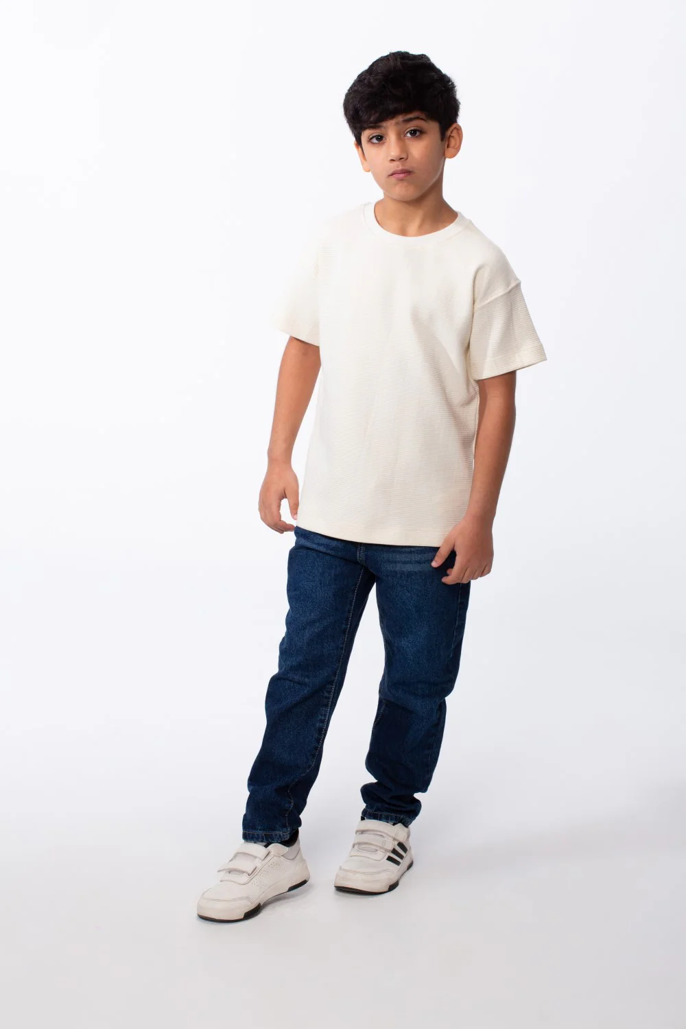 Boy's Short Sleeves Crew Neck Breathable Fabric Oversize Tomato Store Comfort Fit Basic T-Shirt - Image 7