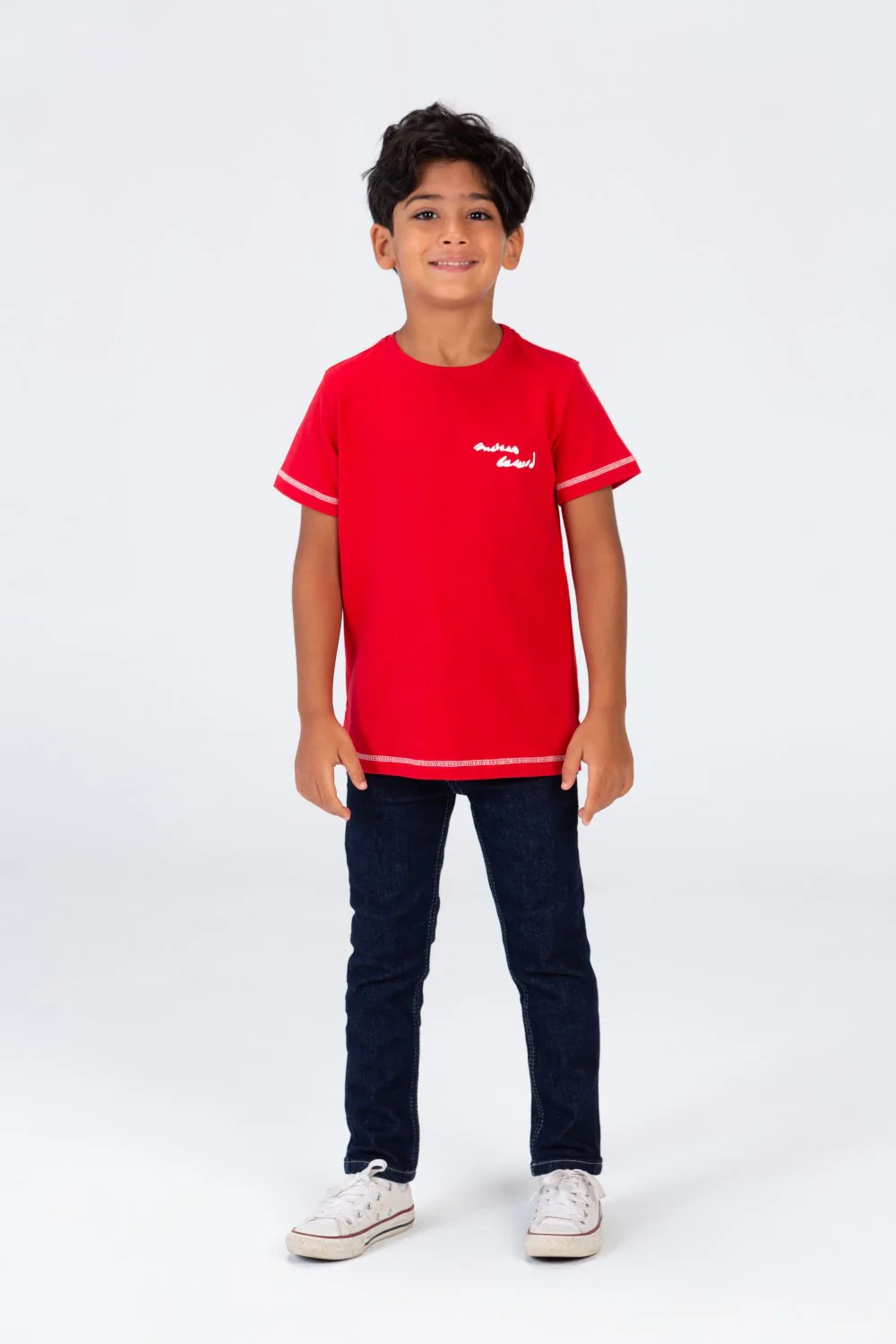 Boys' Short Sleeves Round Neck T-shirt Made Of Summer Melton Material - Image 9
