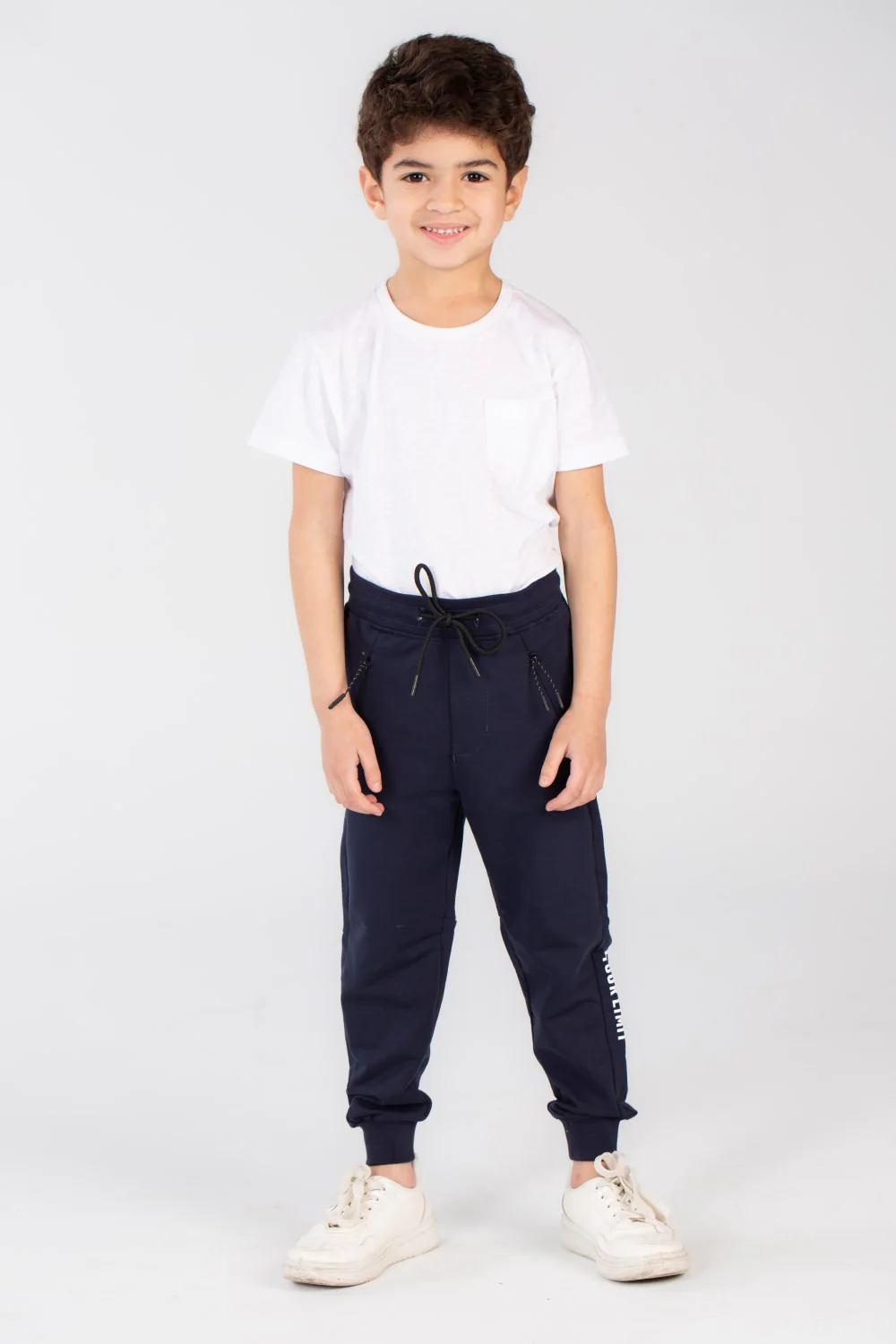 Boy's Side Printed Slim Fit Elasticated Waist Sports Sweatpants - Image 4