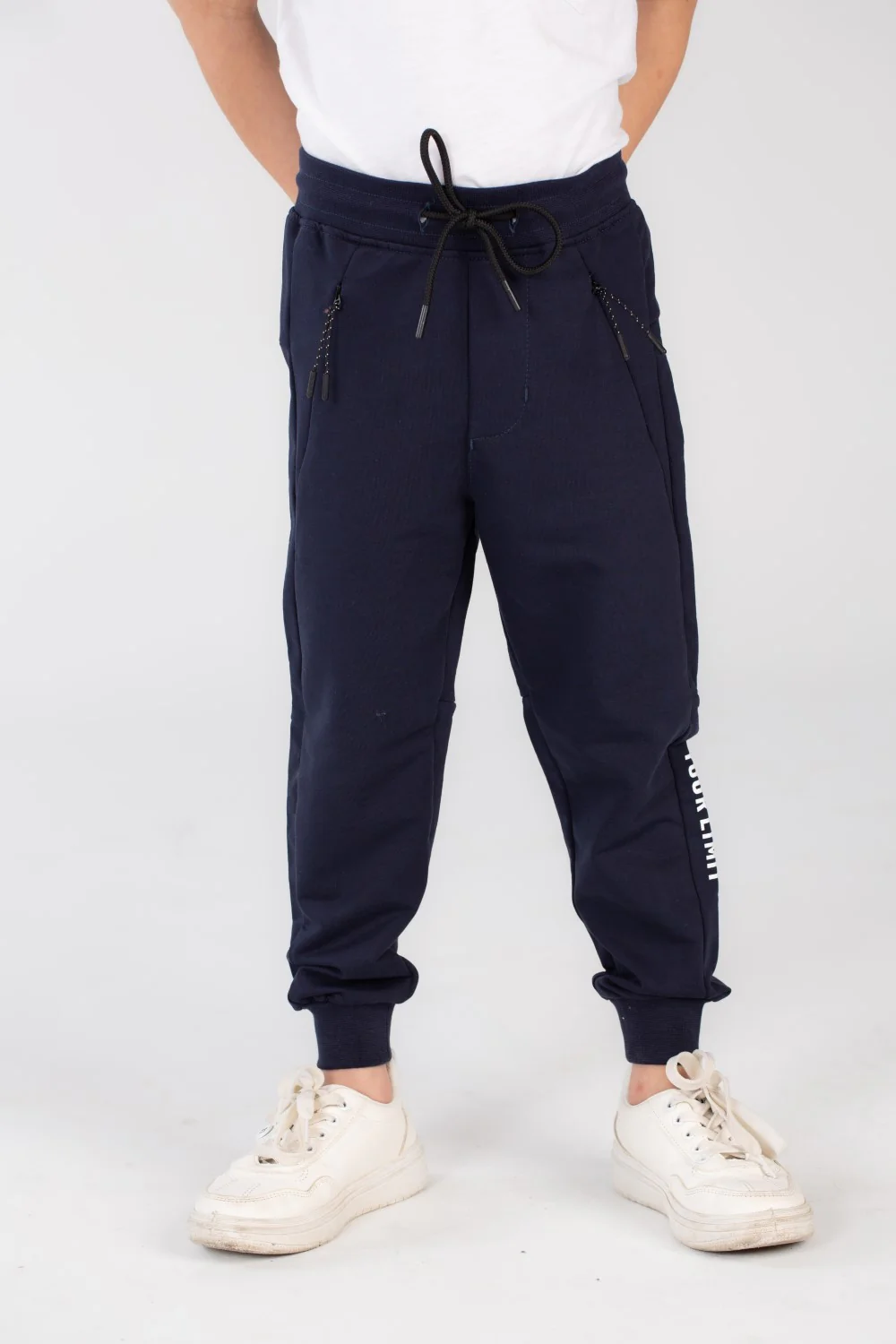 Boy's Side Printed Slim Fit Elasticated Waist Sports Sweatpants - Image 6