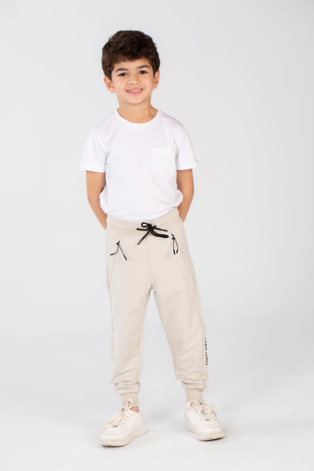 Boy's Side Printed Slim Fit Elasticated Waist Sports Sweatpants - Image 7