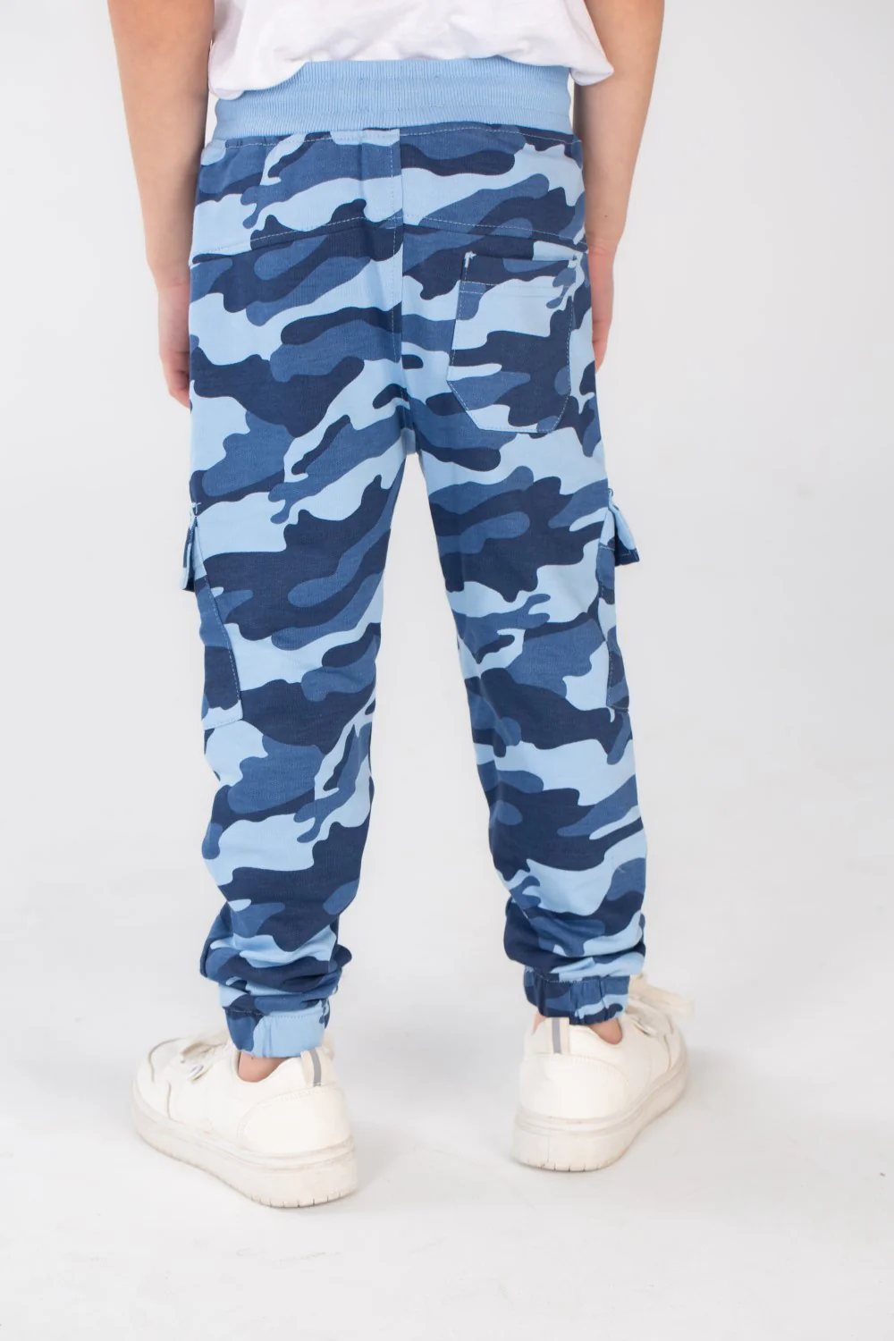 Boy's Slim Fit Army Baggy Sports Soft Melton Camouflage Sweatpants - Image 8