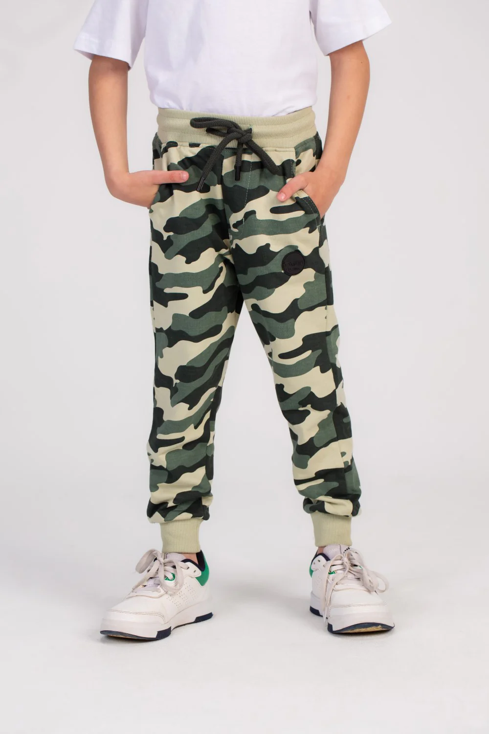Boy's Slim Fit Army Baggy Sports Soft Melton Camouflage Sweatpants Perfect For Active Kids - Image 4