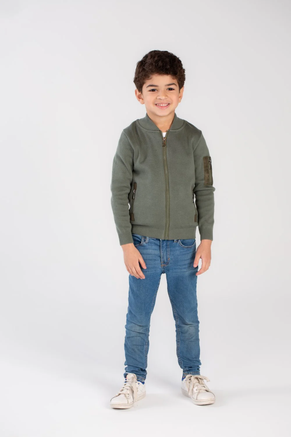 Boy's Slim Fit Full Zipper Padded Basic Wool Pullover With Unique Style - Image 10