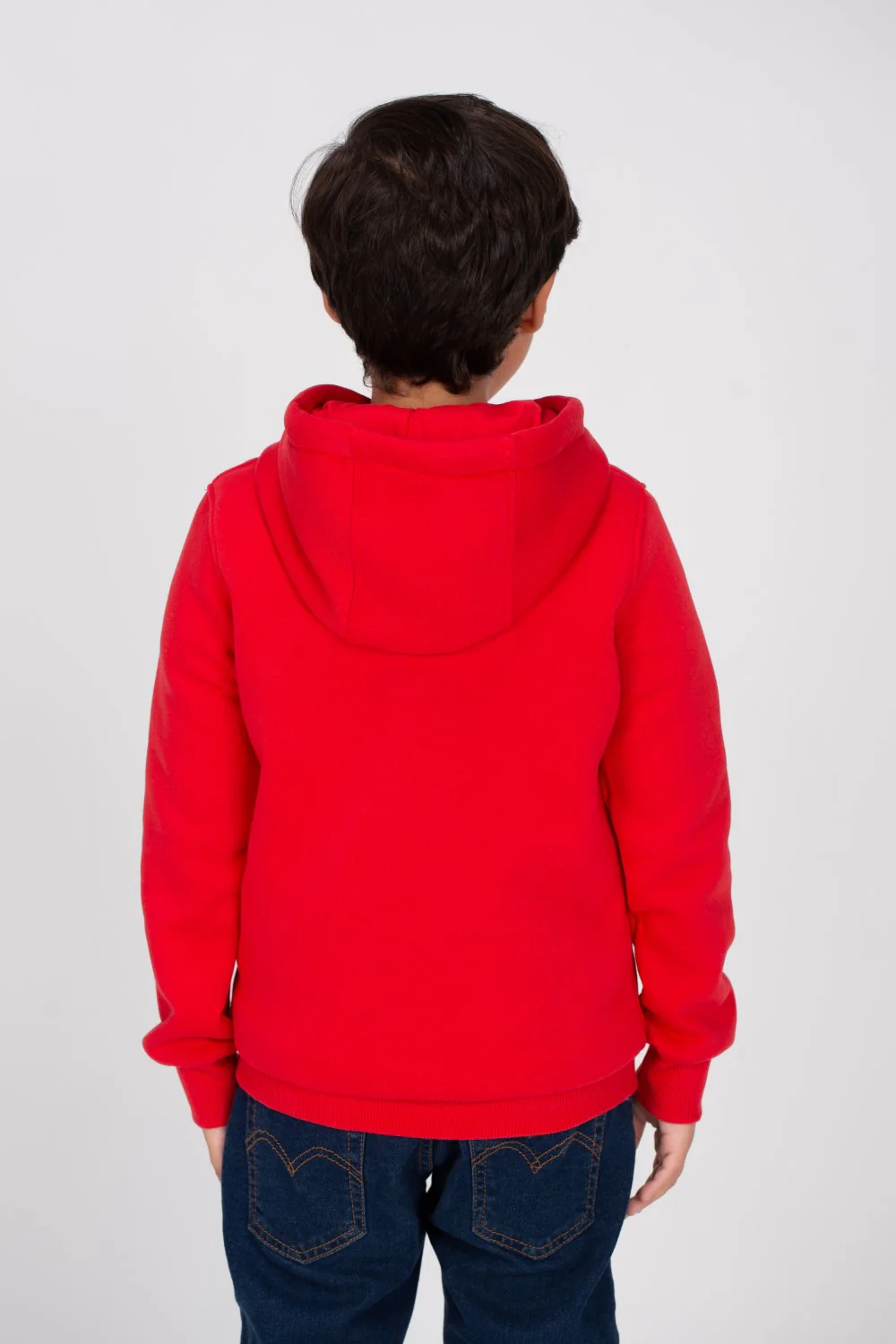 Boy's Slim Fit Hoodie Made Of Comfort Melton Padded Basic Sweatshirt - Image 14