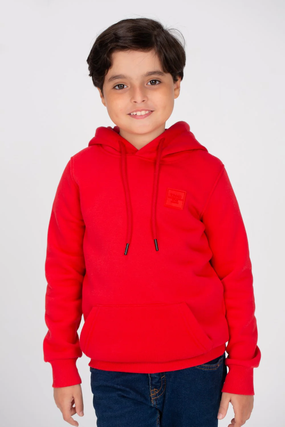 Boy's Slim Fit Hoodie Made Of Comfort Melton Padded Basic Sweatshirt - Image 15
