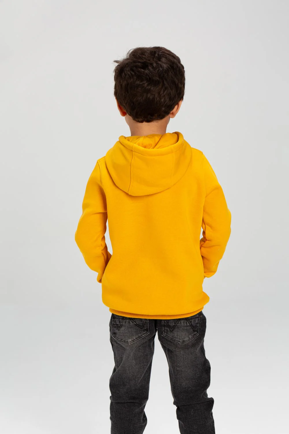 Boy's Slim Fit Hoodie Made Of Comfort Melton Padded Basic Sweatshirt - Image 20