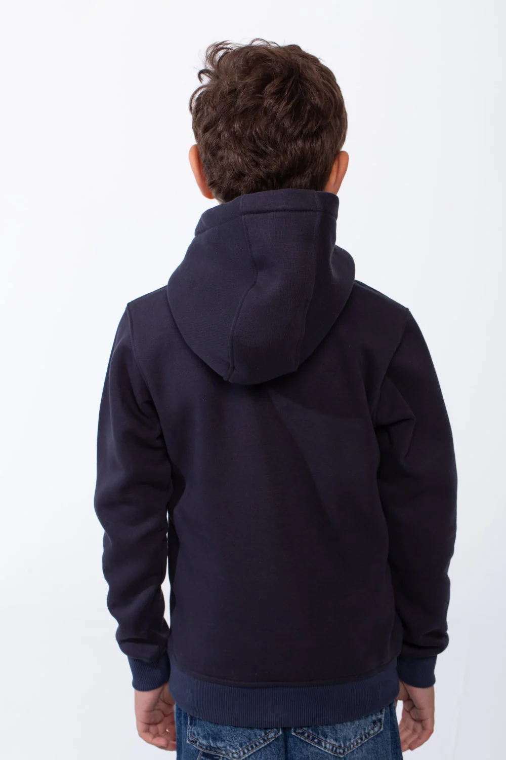 Boy's Slim Fit Melton Creative Print Hooded Sweatshirt - Image 10