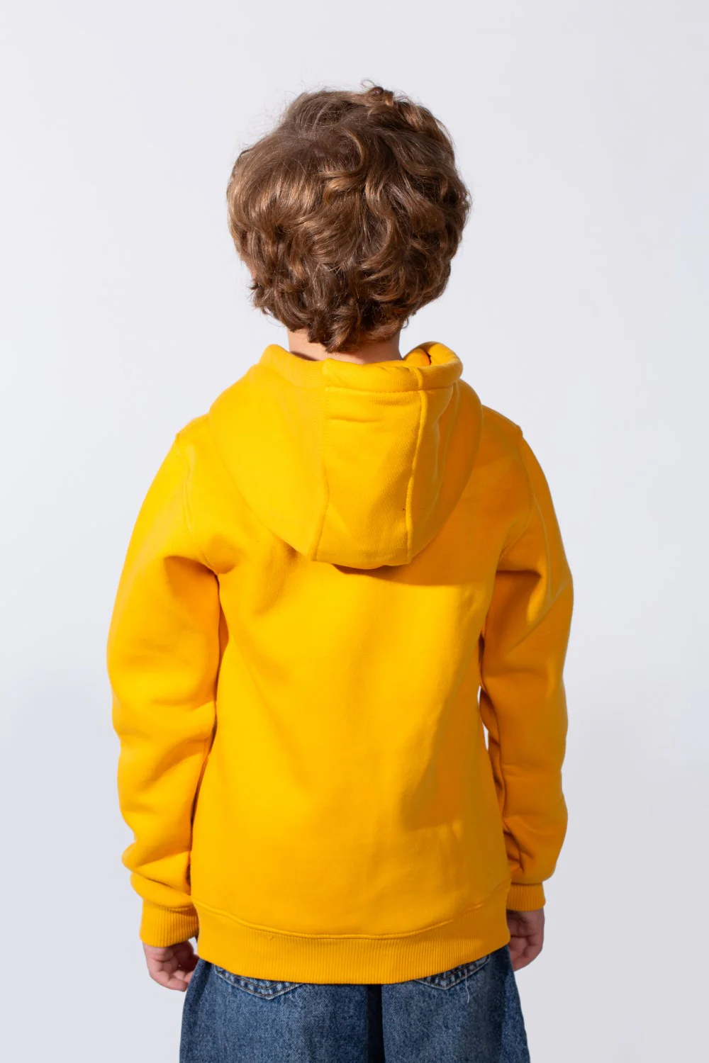 Boy's Slim Fit Melton Hood Sweatshirt With Full Front Zipper - Image 11