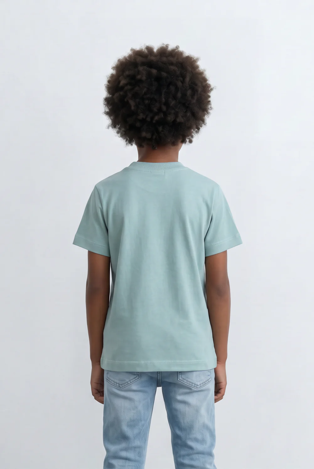 Boy's Slim Fit Tomato Store Round Neck T-Shirt Stylish Embroidered Logo For Comfort & Confidence - Image 6