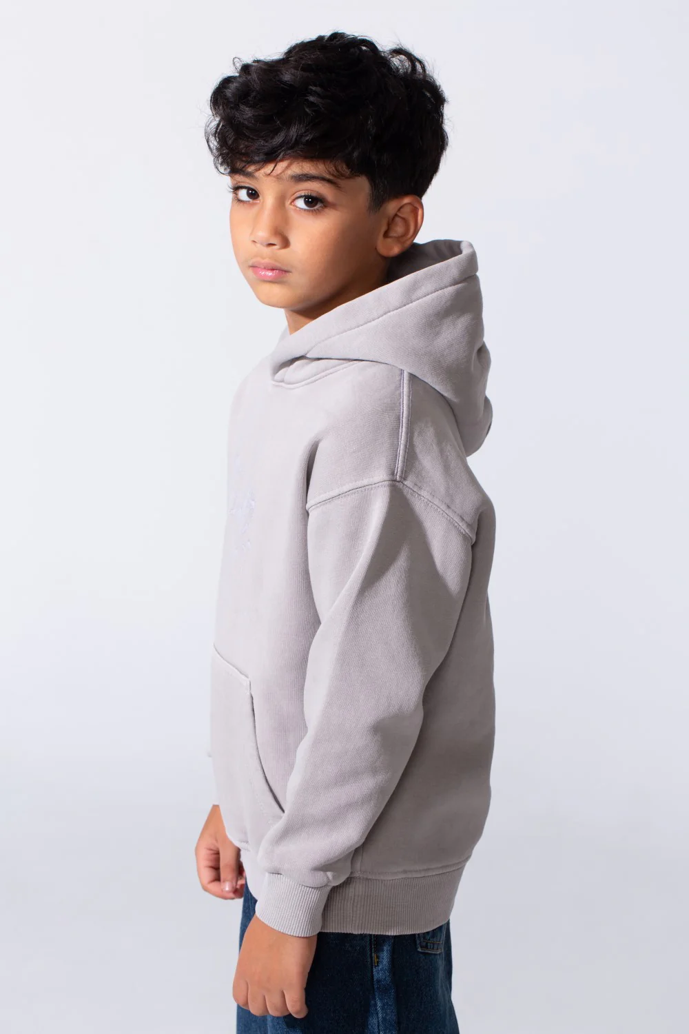 Boy's Slim Fit Washed Hoodie Sweatshirt With Front Pocket - Image 15