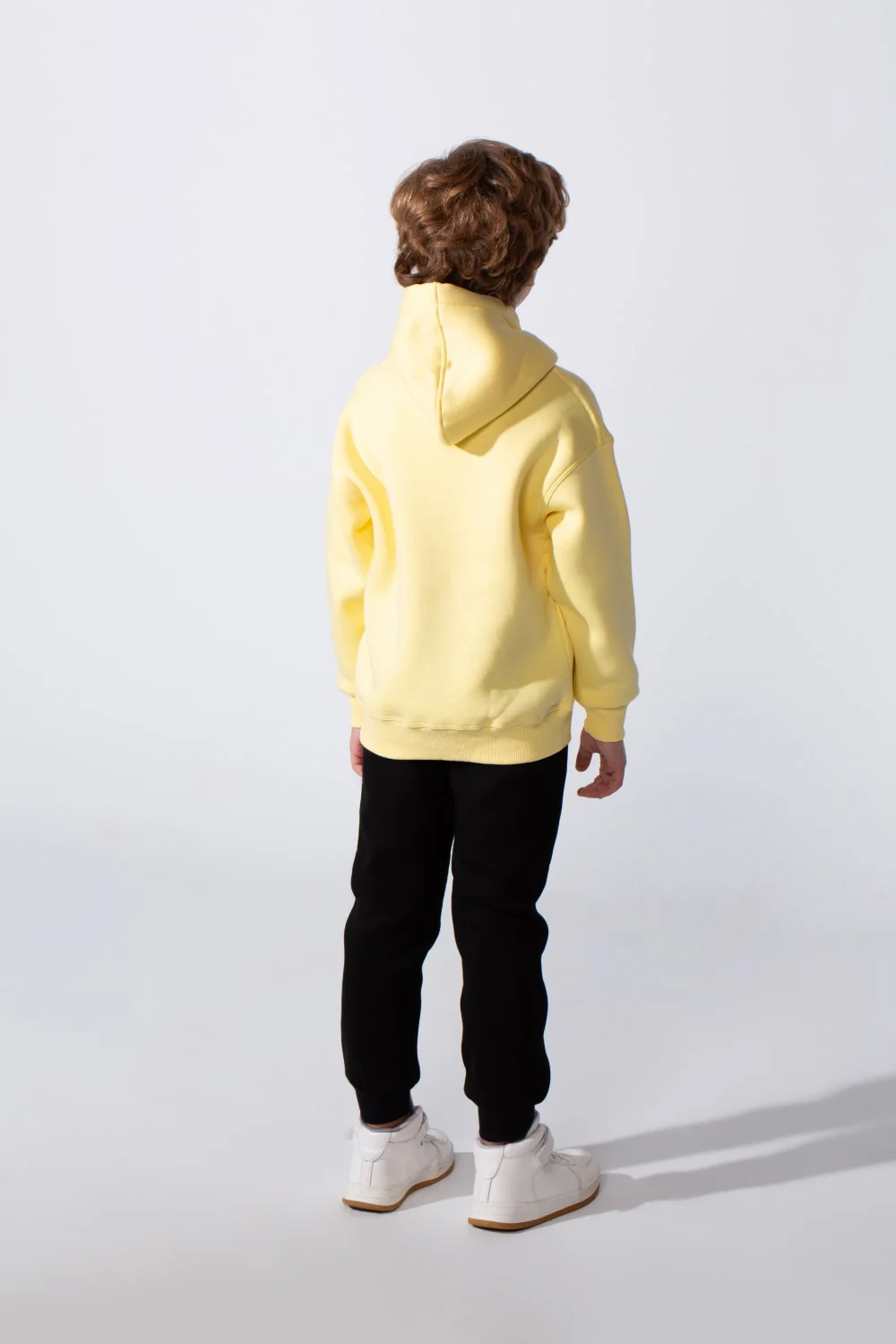 Boy's Slim Fit With Artistic Print On Chest Long Sleeve Comfort Melton Trendy Casual Style Hood Sweatshirt - Image 2