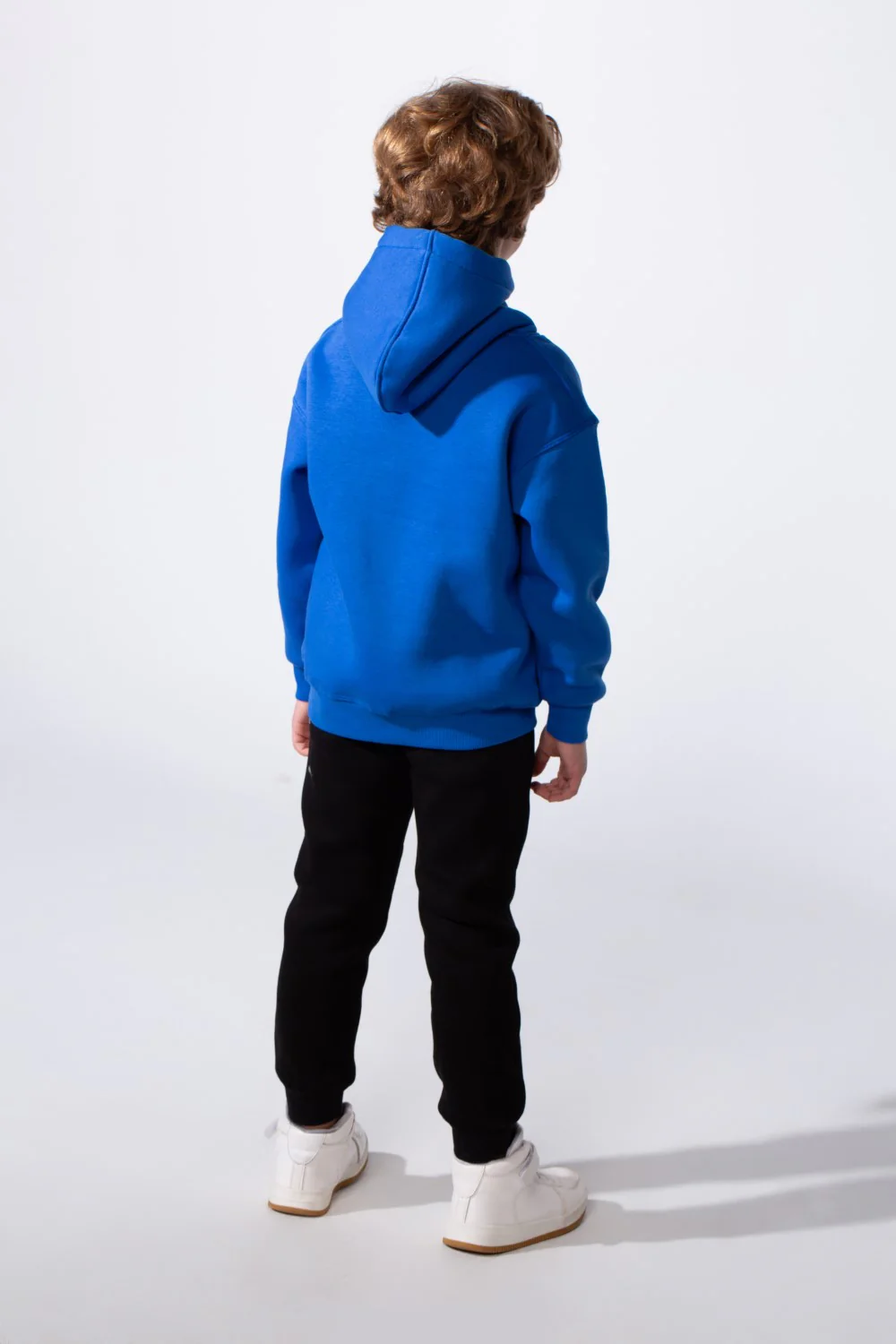 Boy's Slim Fit With Artistic Print On Chest Long Sleeve Comfort Melton Trendy Casual Style Hood Sweatshirt - Image 6
