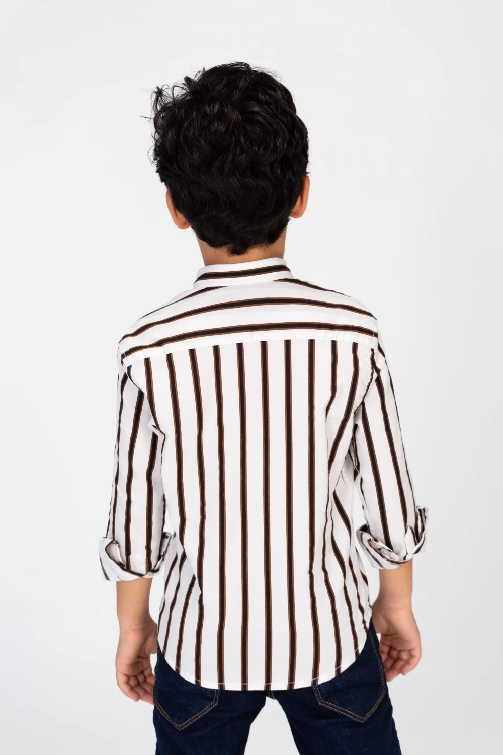 Boys Small Striped Colorful Shirt - Image 11