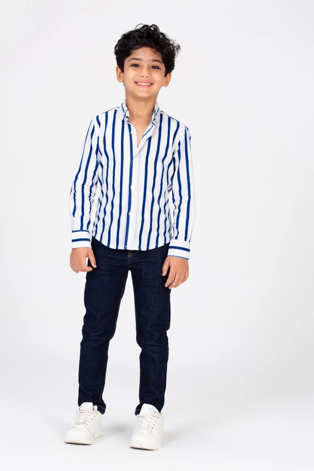 Boys Small Striped Colorful Shirt - Image 4