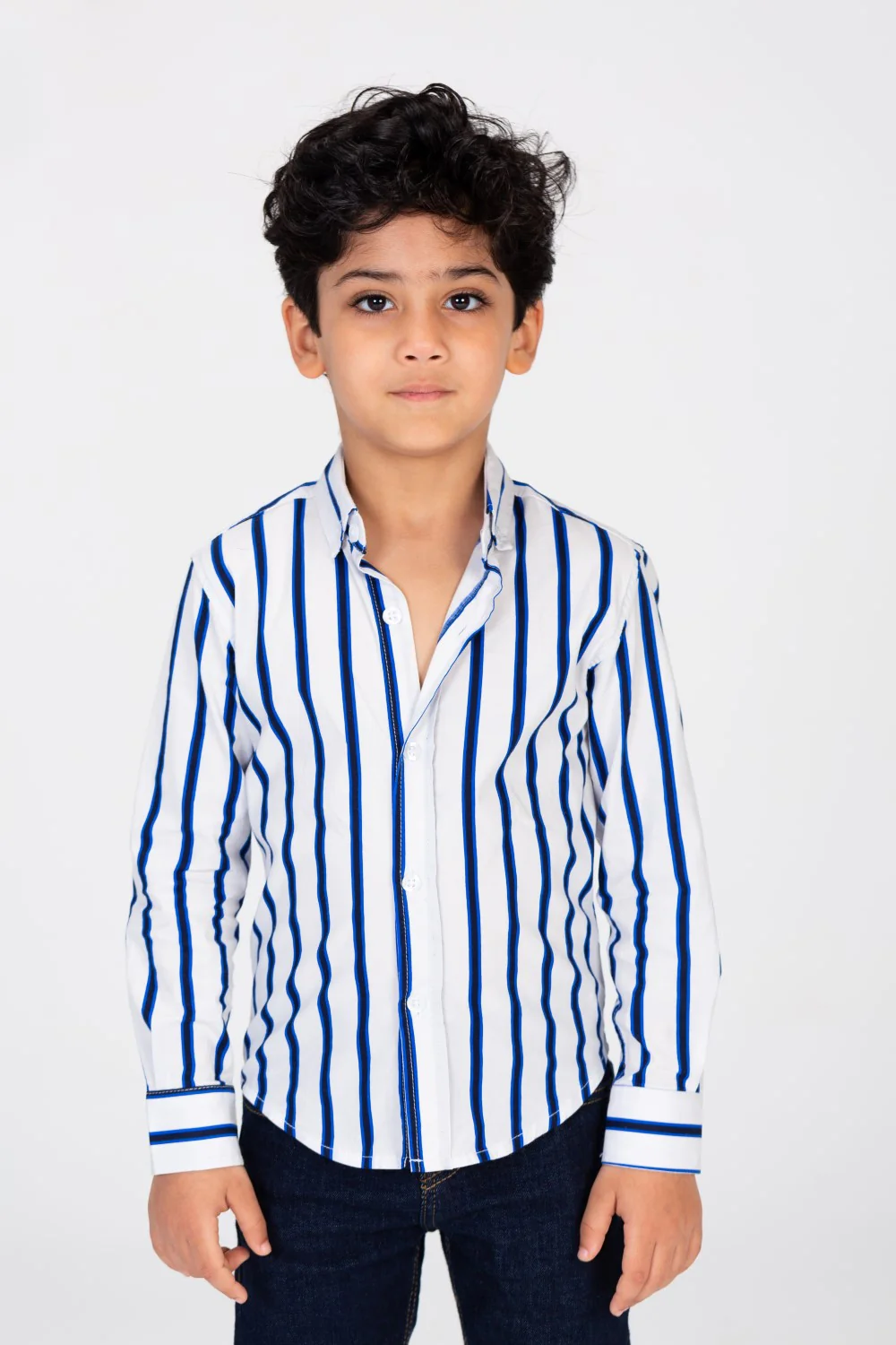 Boys Small Striped Colorful Shirt - Image 6